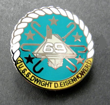 Us Navy Uss Dwight Eisenhower CVN-69 Lapel Pin Badge 1 Inch - £4.49 GBP