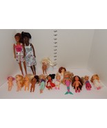 Huge lot of 15 different size Dolls Pink white Purple - €21,21 EUR Huge lot of 15 different size Dolls Pink white Purple - €21,21 EUR