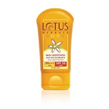 Lotus Herbals Safe Sun Skin Lightening Anti Tan Sunblock 50 gm SPF 30 Face Care - £13.97 GBP