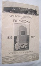 1835-1935 Erie Railroad Centennial Celebration Program Deposit Ny Book Train - £19.54 GBP