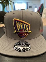 Brooklyn Nets Fitted Cap Size 7 3/8 Mitchell &amp;Ness  - £19.49 GBP