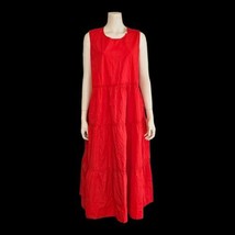 Madewell Women&#39;s Cattail Tiered Dress Size 3X Red ($128) - £46.82 GBP