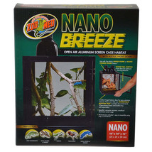Zoo Med Nano Breeze Open Air Aluminum Screen Cage Habitat For Small Reptiles And - £46.87 GBP