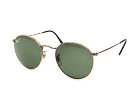 Ray Ban RB 3447 Round Metal Sunglasses (+3.50 Lenses) 9002/A6 Bronze Cop... - £54.54 GBP