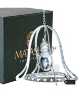 Chrome Plated Silver Snowman in Bell Holiday Ornament by Matashi - $13.99