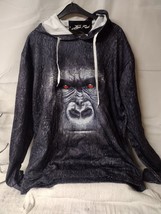 New, Jay&#39;s Rock Gorilla Face on the Front and Back 100% Polyester Hoodie M - £22.94 GBP