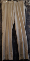 Apt.9 Dress Pants Mens Size 32 Gray Polyester Flat Front Straight Leg Po... - $14.77