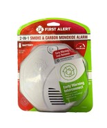 NEW First Alert 2 In 1 Smoke &amp; Carbon Monoxide Alarm Detector Battery SM... - $731.94 MXN