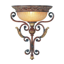 Livex 1 Light Wall Sconce in Verona Bronze with Aged Gold Leaf Accents - $10,029.25 MXN