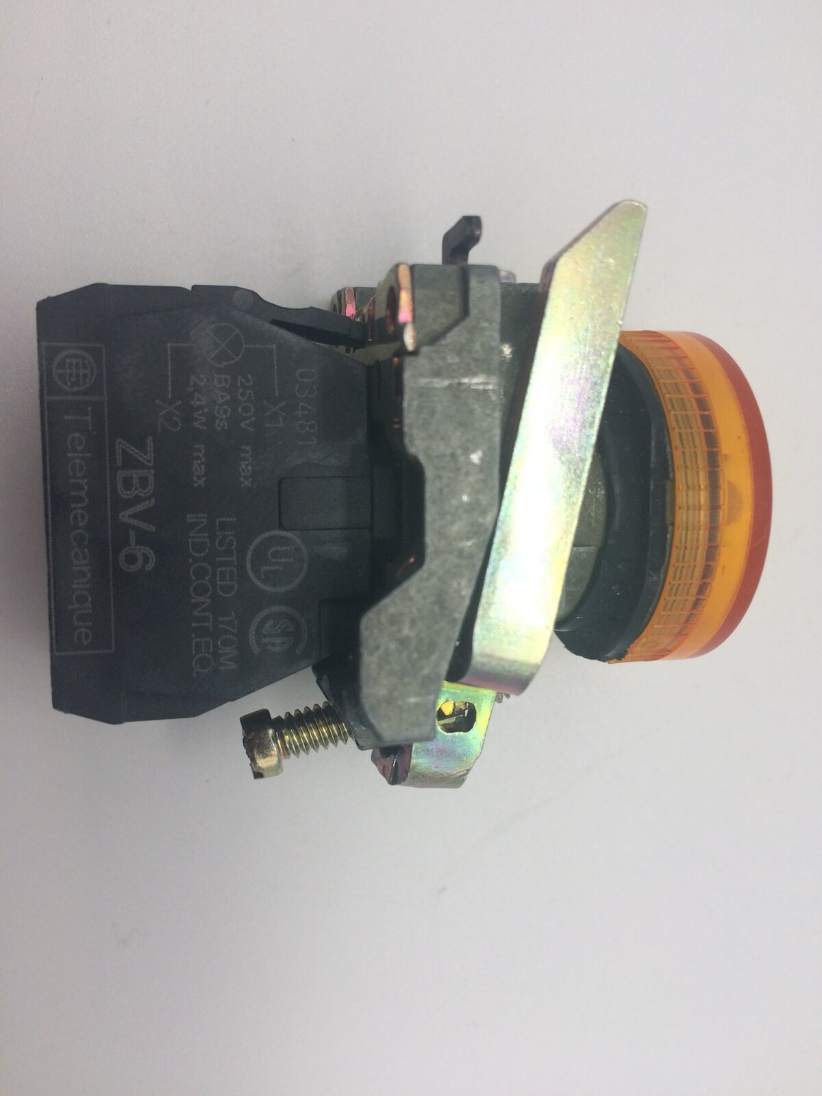 Telemecanique ZBV-6 Amber Pilot Indication Light - $10.43