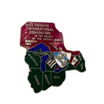 Vintage Blue Knights International Convention The Great Lakes 1982 Biker Pin  - $9.93