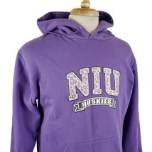 Northern Illinois Huskies Hoodie Sweatshirt Womens Medium Champion Eco Fleece - £15.17 GBP