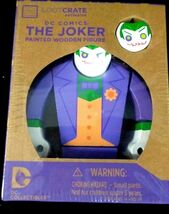 The Joker Painted Wooden Figure DC Comics 2 heads Batman Loot Crate Excl... - $11.85 CAD