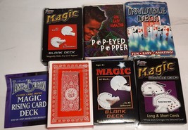 Set of Six Street Magician&#39;s Magic Show Playing Card Trick Decks - £35.55 GBP