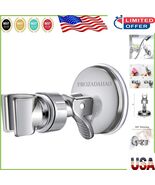 Polished Silver Shower Holder with Strong Suction Cup for Easy Height Ad... - $26.46 CAD