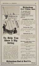 1928 Print Ad Richardson Steel Fishing Rods Harrimac Landing Nets Chicago,IL - £9.15 GBP