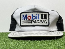 Mobil 1 Racing Stange Snapback Hat Made In USA Embroidered Adjustable - £15.82 GBP