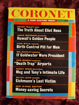 Coronet July 1961 Hawaii James A. Michener Dorothea Dix Eliot Ness Max Gunther - £7.08 GBP