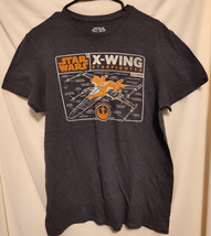 Star Wars X-Wing Starfighter T-Shirt Grey/charcoal Medium - $9.75