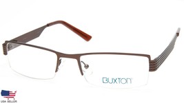 New Buxton BX15 Matte Dark Brown Eyeglasses Glasses Metal Frame 55-19-145 B31mm - £33.29 GBP