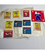 Vintage 1980 Election Peanuts Snoopy For President Set 10 Stickers Colle... - £15.79 GBP