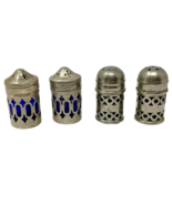 Vintage Apex EPNC England Cobalt Salt and Pepper Shakers 2 Sets - €20,47 EUR
