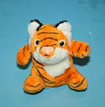 K &amp; M Toys Tiger Cub 3&quot; Soft Toy Mini Plush Stuffed Striped Cat Wild Republic  - £8.45 GBP