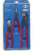 KNIPEX 267488 3 Piece Pliers Set of Needle Alligator and Cutter Pliers - £116.88 GBP