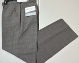 Perry Ellis Portfolio Mens Slim-Fit Flat Front Dress Pants-Mushroom Grey... - $31.99