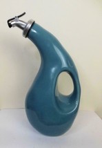 Rachel Ray Olive Oil Dispenser Blue Green Ceramic 10 Inch New Spout - £11.09 GBP