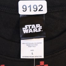 Star Wars Sweater Mens Large Black Lightweight Casual Crewneck Darth Vader Cheer - £15.52 GBP
