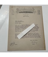 Antique Letter City Of Beaumont Texas Mayor P. D. Renfro 1935 - $93.35 CAD