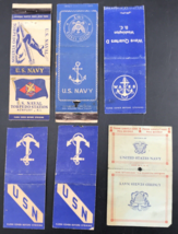 Lot of Six (6) Vintage US Navy USN Matchbook Covers Naval Torpedo Station - £9.80 GBP