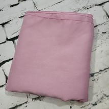 Vintage Tablecloth Pink Muave Rectangular Measures 60&quot; X 84&quot; Flaw - £15.82 GBP