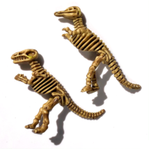 Dollhouse Miniature Dinosaur Prehistoric Skeleton Figurines Plastic Play... - $8.89