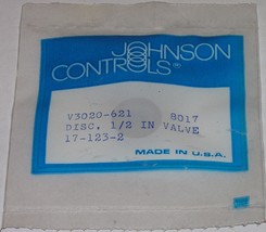 Johnson Controls V-3020-621 Valve Disc 1/8&quot; 1/4&quot; 3/8&quot; 1/2&quot; Valves with 3/8&quot; Seat - £4.50 GBP