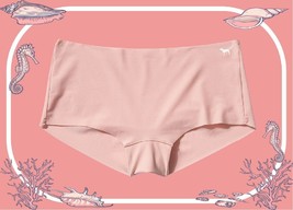 M  NO SHOW Misty Rose Coral  Stretch Victorias Secret PINK Boyshort Brief Pantie - £8.78 GBP