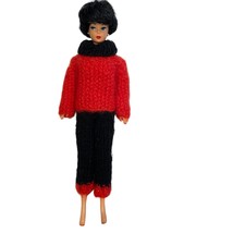 Vintage Barbie Clothes Mohair Sweater Pants Ski Outfit Handmade PRISTINE - $39.59