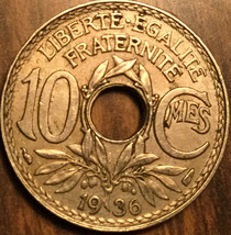 1936 France 10 Centimes République Française - £1.15 GBP