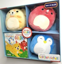 Squishmallows Wild About Colors Set 3 Squishmallows 5&quot; Color Book Kellytoy 6mo+ - £22.73 GBP