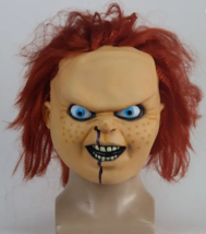 Halloween Latex Horror Mask for Movie Adult Child&#39;s Play Chucky Cosplay Costume - £20.20 GBP