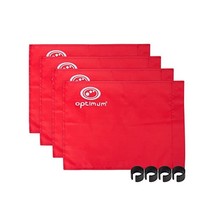 Optimum Training Corner Flags (Pack of 4) - Red  - £20.11 GBP