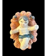 Vintage Rustic Antique Baby Jesus Figurine Christmas Decor Nativity Scene - $703.53 MXN
