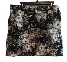 Size 16 Skort Shorts and Skirt Together Black White Floral Croft&amp;Barrow ... - £20.23 GBP