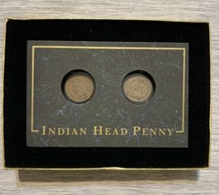 1904 1905 1c Indian Head Penny Set  Circulated Holder &amp; Gift Box - £18.60 GBP
