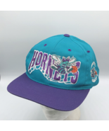 Vintage 90s G Cap Charlotte Hornets NBA  Snapback Teal Hat Adjustable Cap . - $39.59