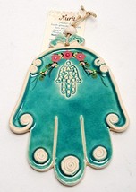 Home Blessing Hamsa Hand Ceramic Hand Made Art Design - £43.90 GBP