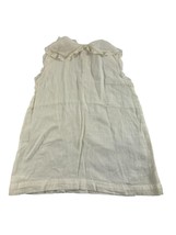 Vintage Baby Christening Dress Lace at Collar Sheer Sleeveless Infant Ba... - $14.85
