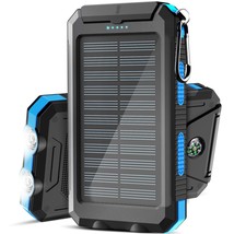 Solar Charger,38800Mah Portable Solar Power Bank,Waterproof External Backup Batt - £35.54 GBP