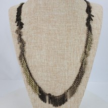 Vintage J1 Casual Career Chain Tassels Necklace 34 Inch Lightweight - $12.06